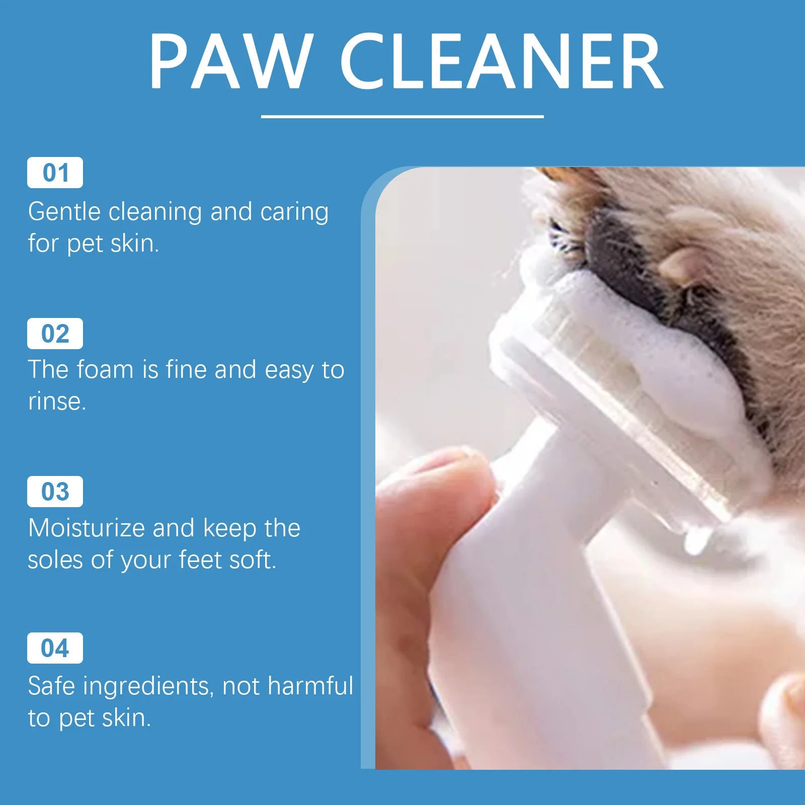 Yegbong 100ml Pet Paw Foam Cleaner & Moisturizer