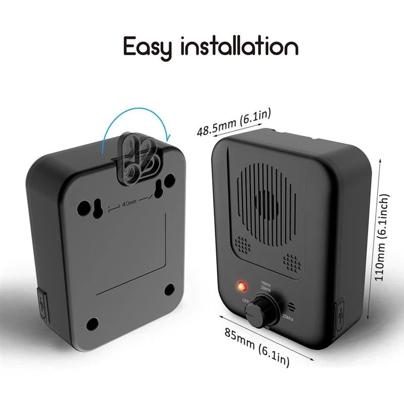 -Level Ultrasonic Dog Repeller – Outdoor Anti-Barking Training Device