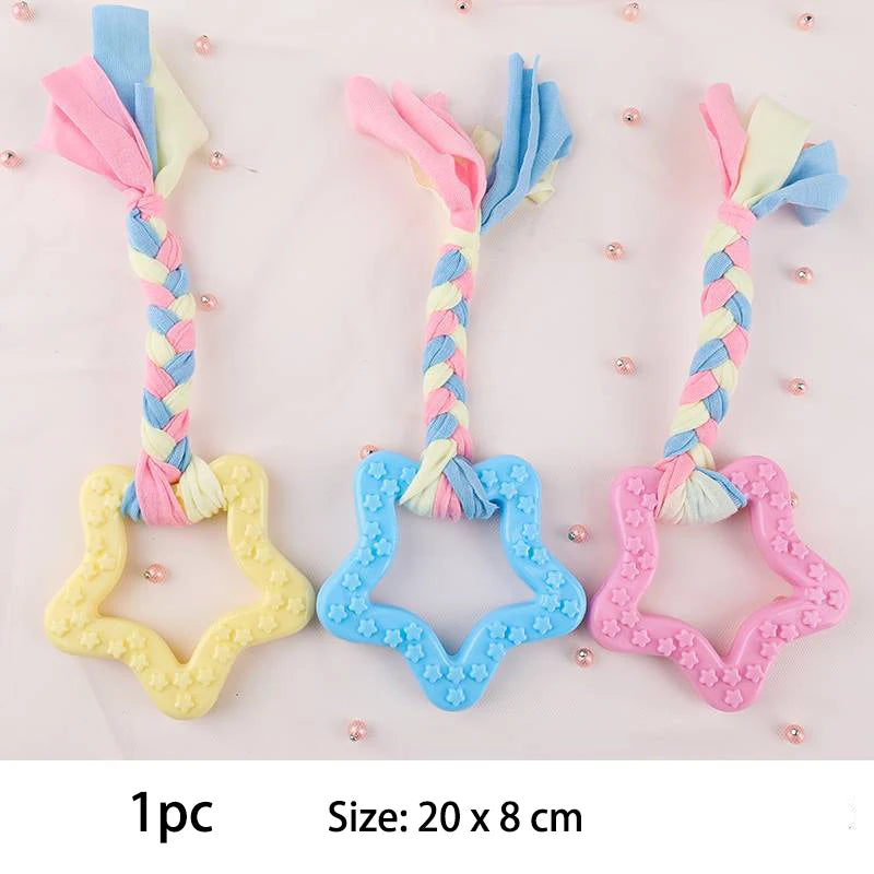 TPR Knot Chew Toys for Small Dogs