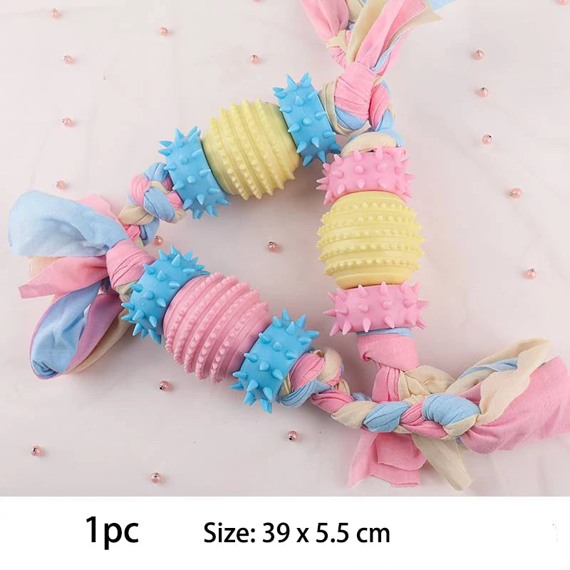 TPR Knot Chew Toys for Small Dogs