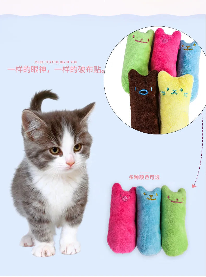 Interactive Catnip Plush Chew Toy for Cats