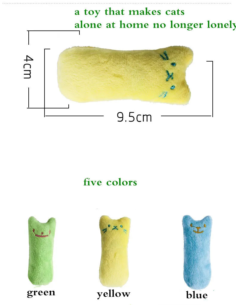 Interactive Catnip Plush Chew Toy for Cats