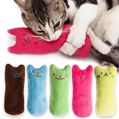 Interactive Catnip Plush Chew Toy for Cats