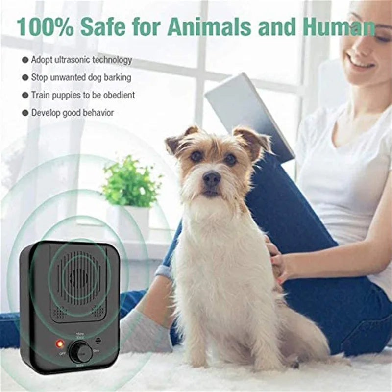 -Level Ultrasonic Dog Repeller – Outdoor Anti-Barking Training Device