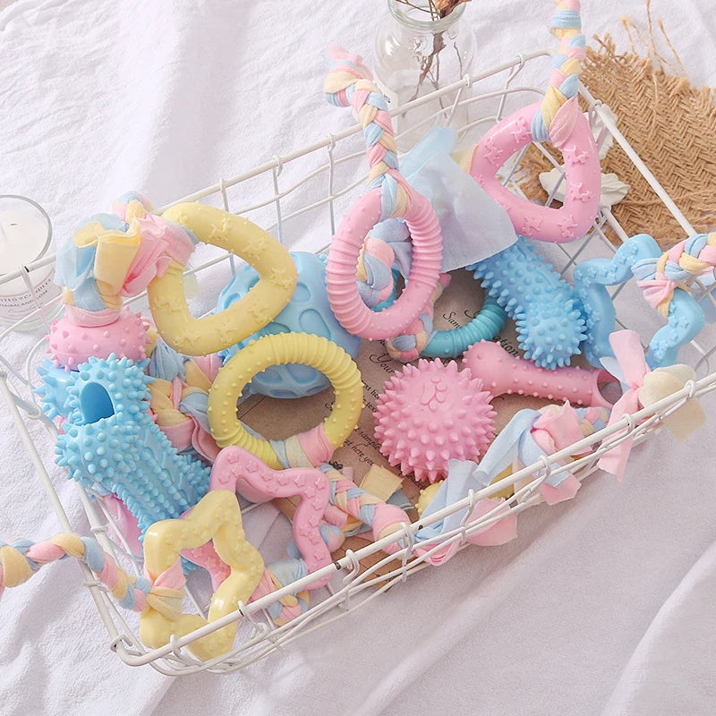 TPR Knot Chew Toys for Small Dogs