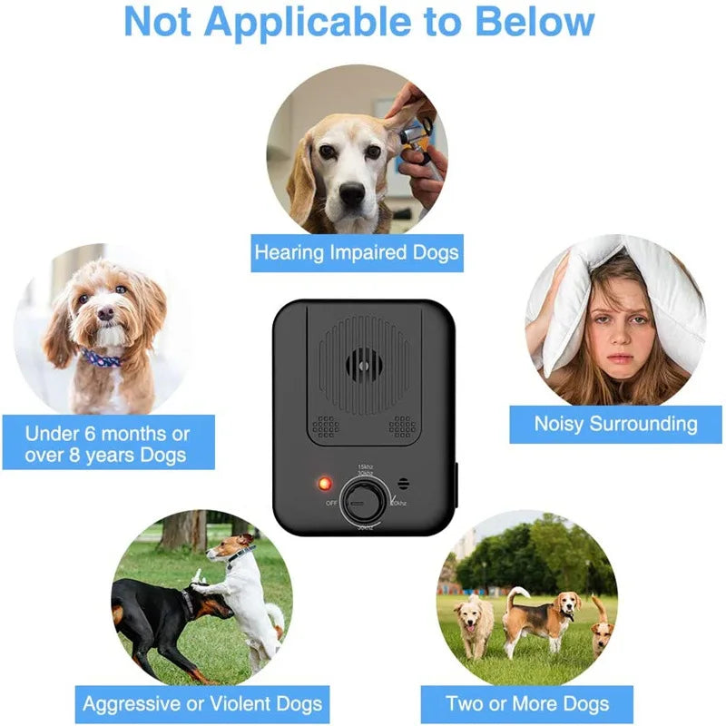 -Level Ultrasonic Dog Repeller – Outdoor Anti-Barking Training Device
