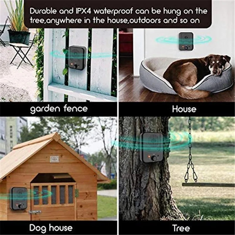 -Level Ultrasonic Dog Repeller – Outdoor Anti-Barking Training Device