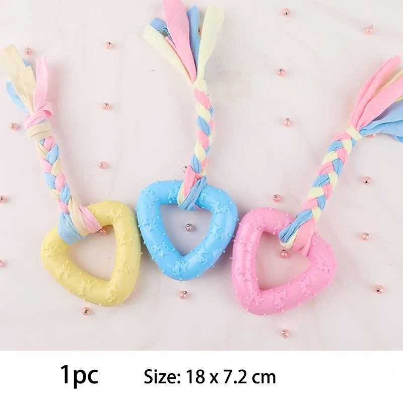TPR Knot Chew Toys for Small Dogs