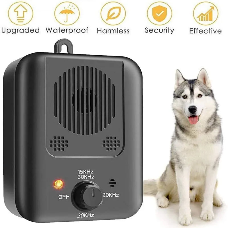 -Level Ultrasonic Dog Repeller – Outdoor Anti-Barking Training Device