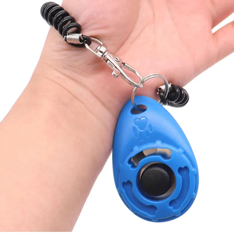 Pet Training Clicker – Adjustable Wrist Strap & Keychain