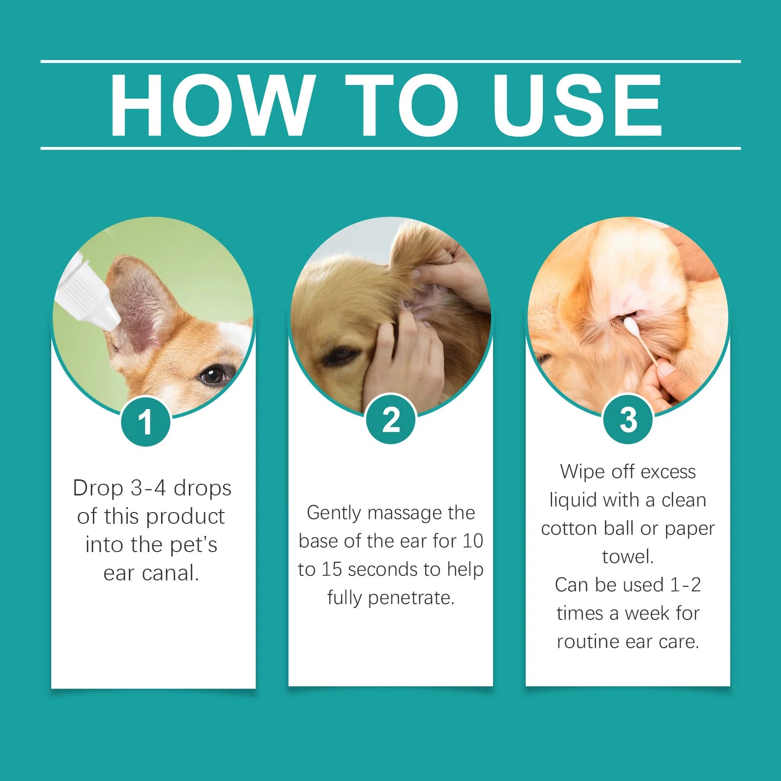 Pet Ear Cleaner – Soothing & Odor Removal