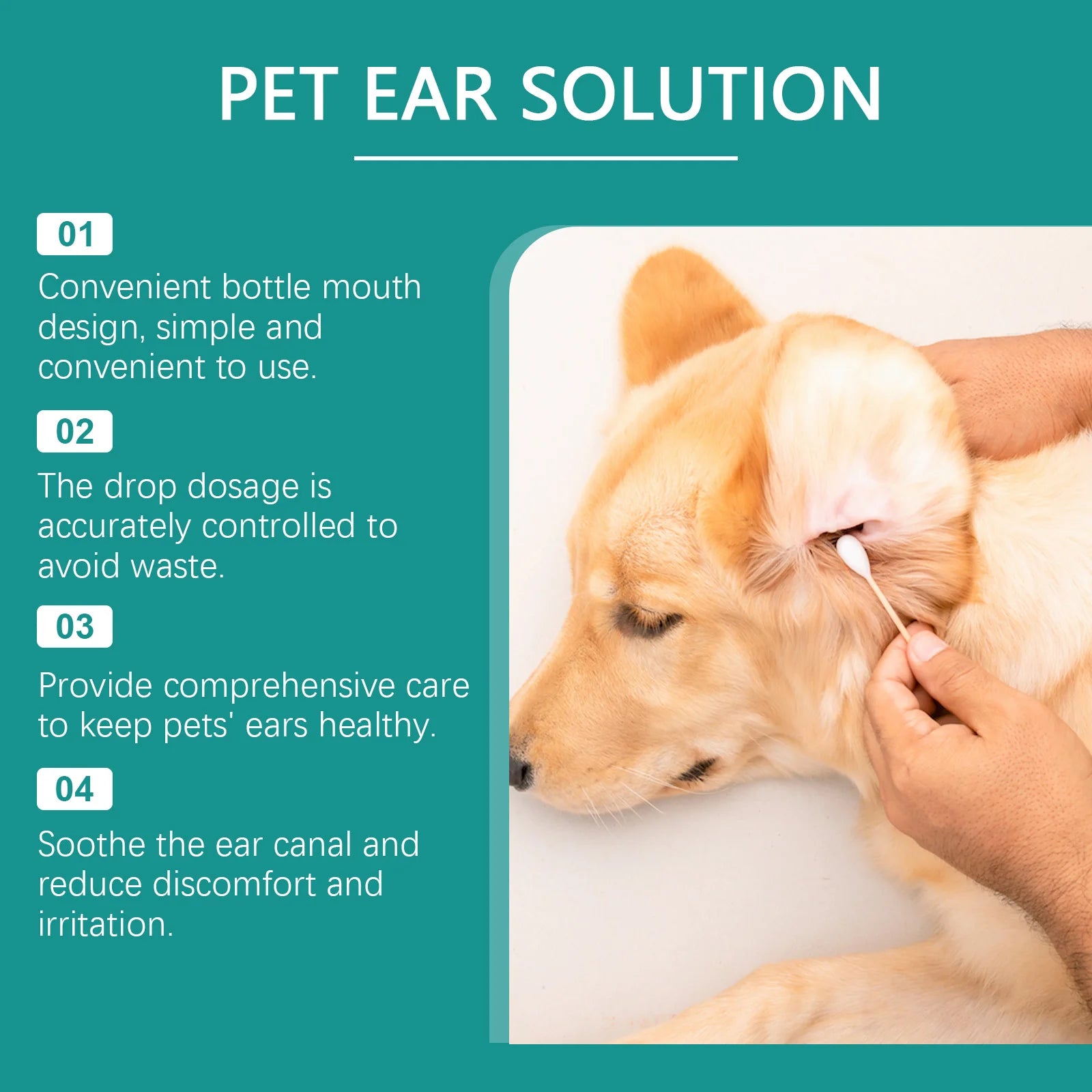 Pet Ear Cleaner – Soothing & Odor Removal