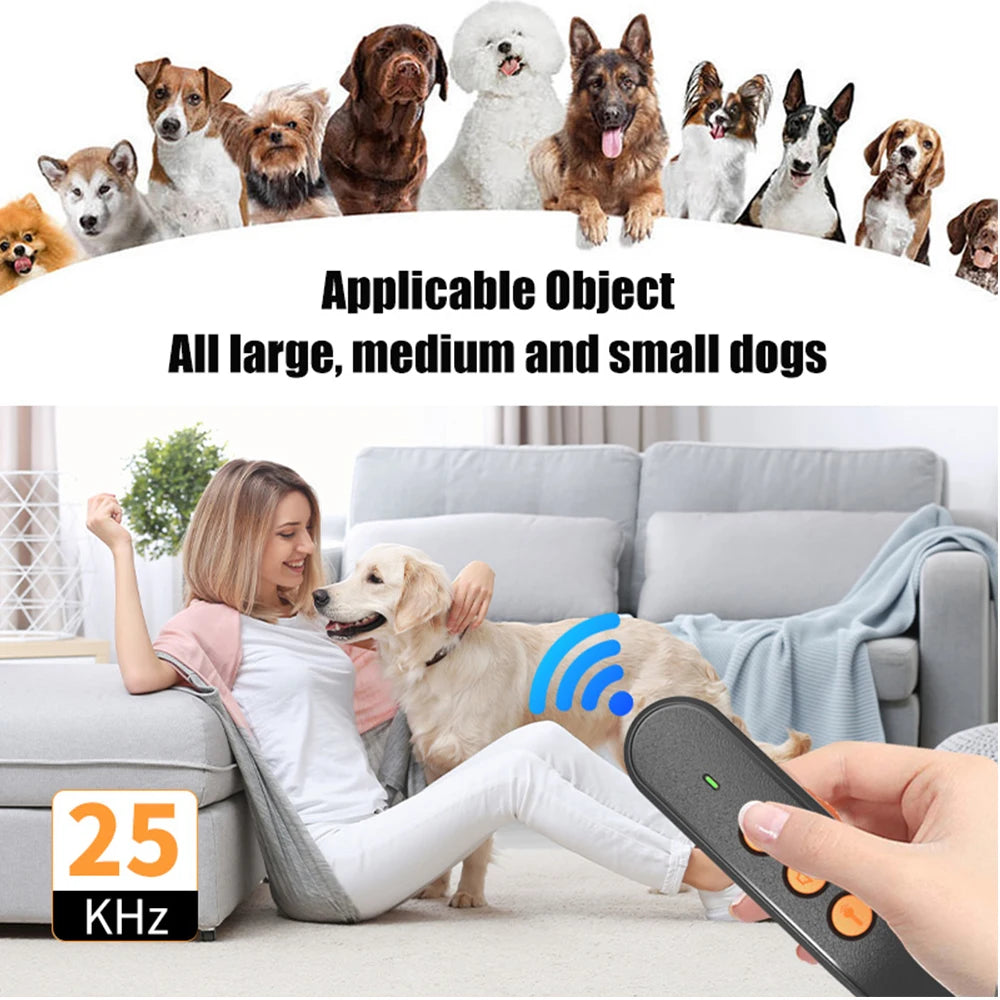 Portable Ultrasonic Dog Repeller & Training Device – USB Rechargeable