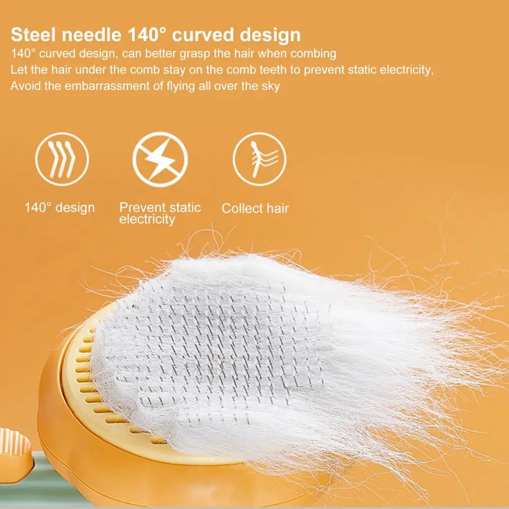One-Click Washable Slicker Brush for Pets
