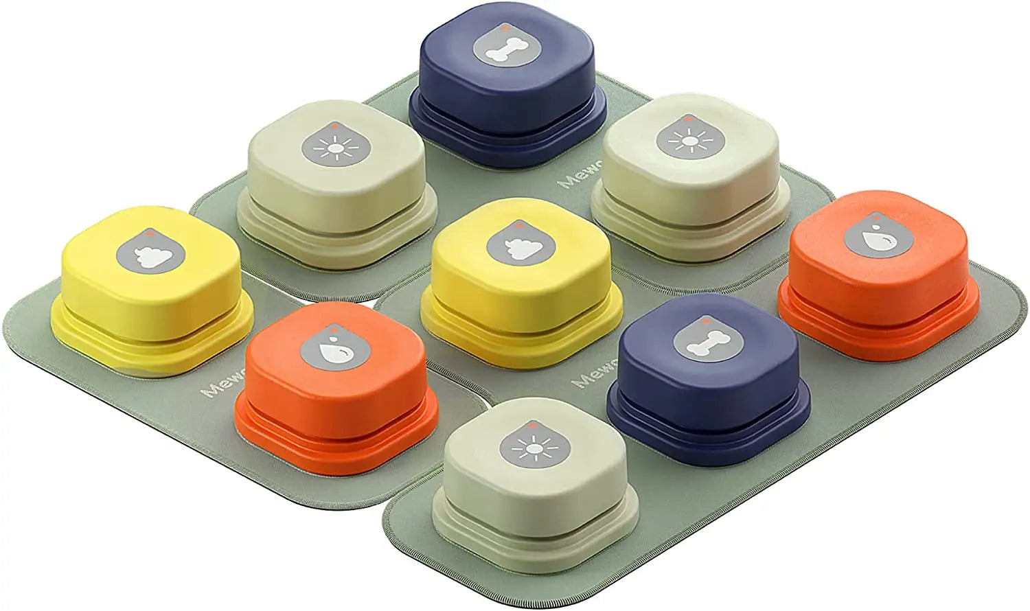 MEWOOFUN Dog Talking Button Toy with Pad