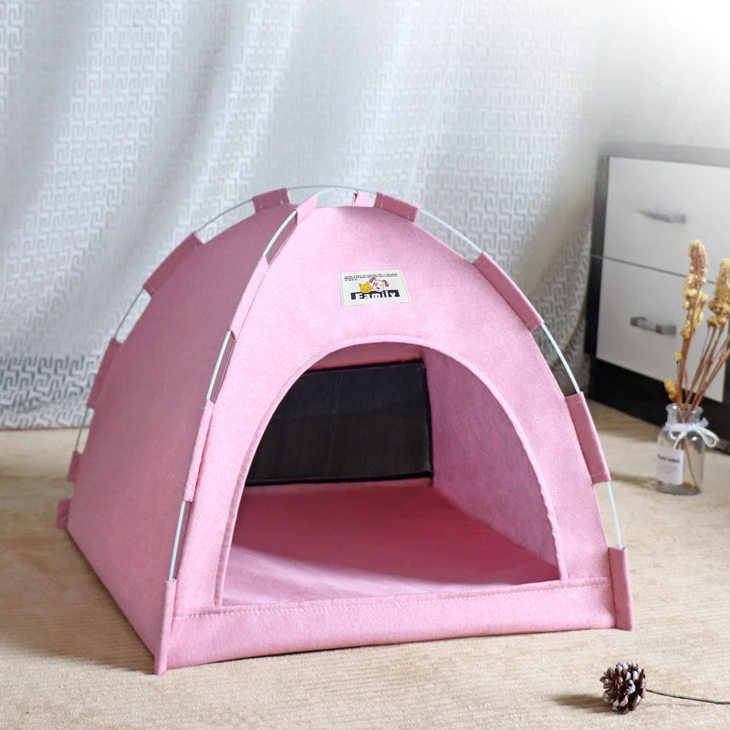 Foldable Four-Seasons Cat & Dog Pet Tent