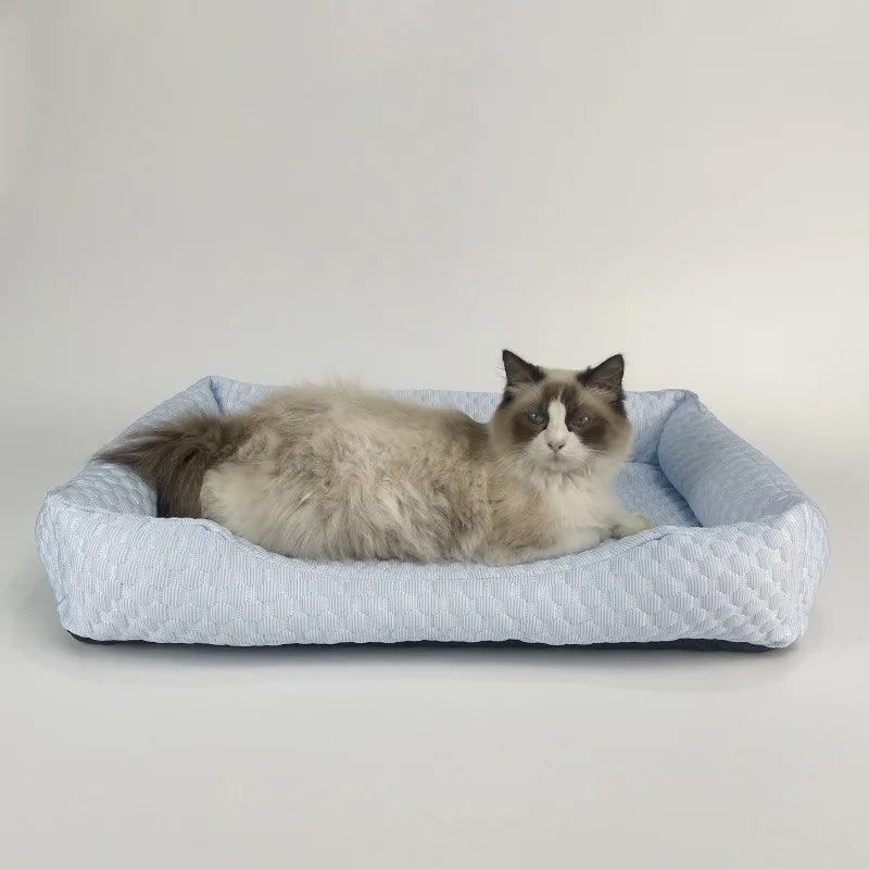 Cooling Plush Pet Bed & Mat for Cats & Dogs