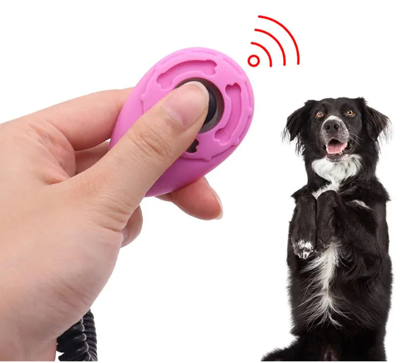 Pet Training Clicker – Adjustable Wrist Strap & Keychain