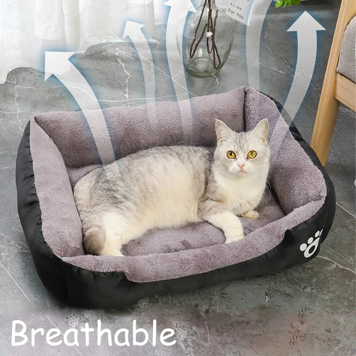 Color Square Waterproof Soft Winter Pet House