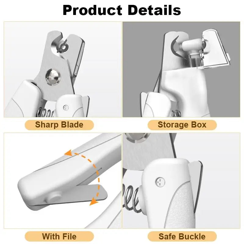 LED Pet Nail Clipper – Safe Trimmer for Dogs & Cats