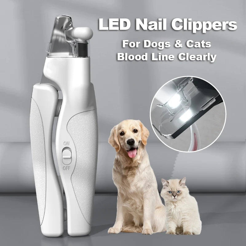 LED Pet Nail Clipper – Safe Trimmer for Dogs & Cats