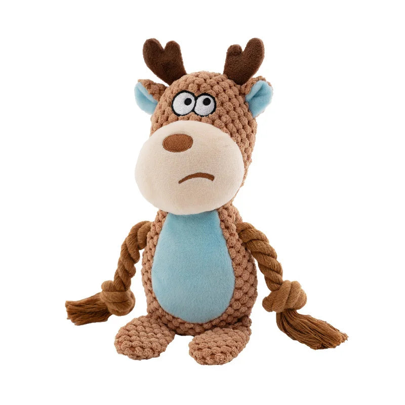 Indestructible Raw Joint Plush Dog Chew Toy