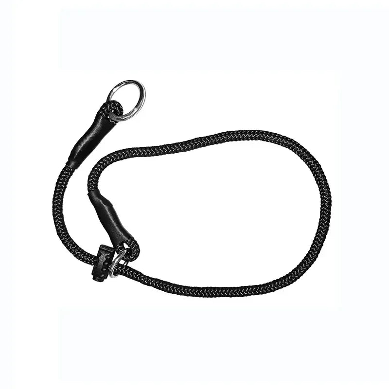 Handmade Dog Training Rope – Waterproof Choke Collar with Limiter