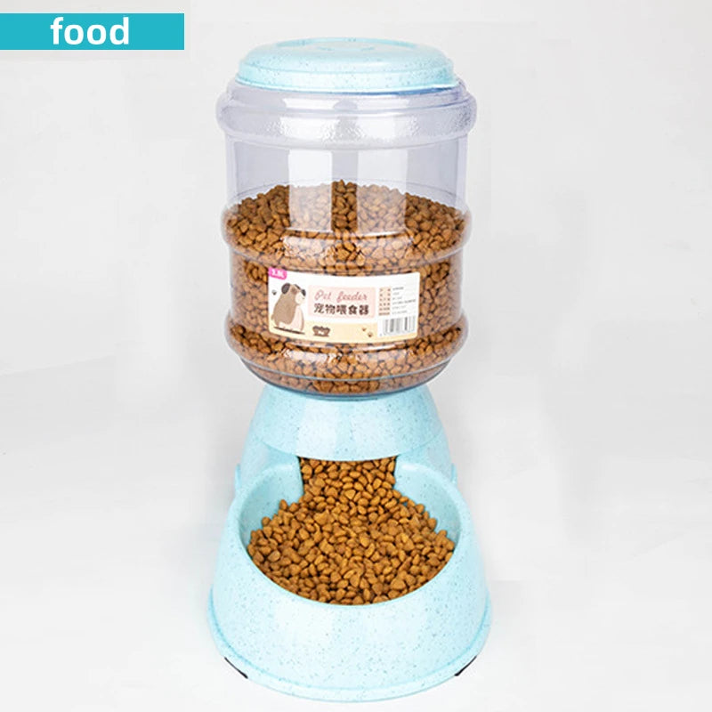 Large Capacity Pet Feeder Bowl Set – Automatic Water Dispenser for Cats & Small Dogs