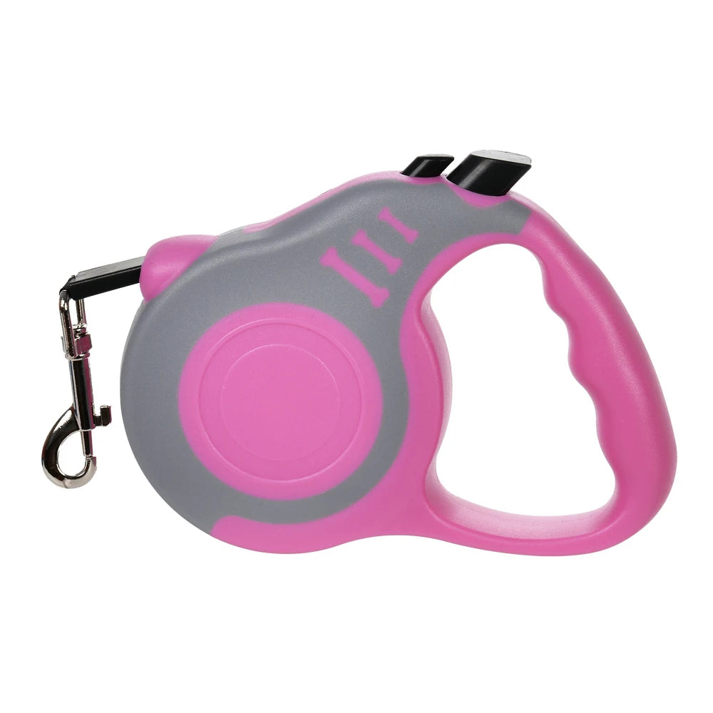 Retractable Dog Leash – 3m/5m Strong Nylon Lead for Small & Medium Pets
