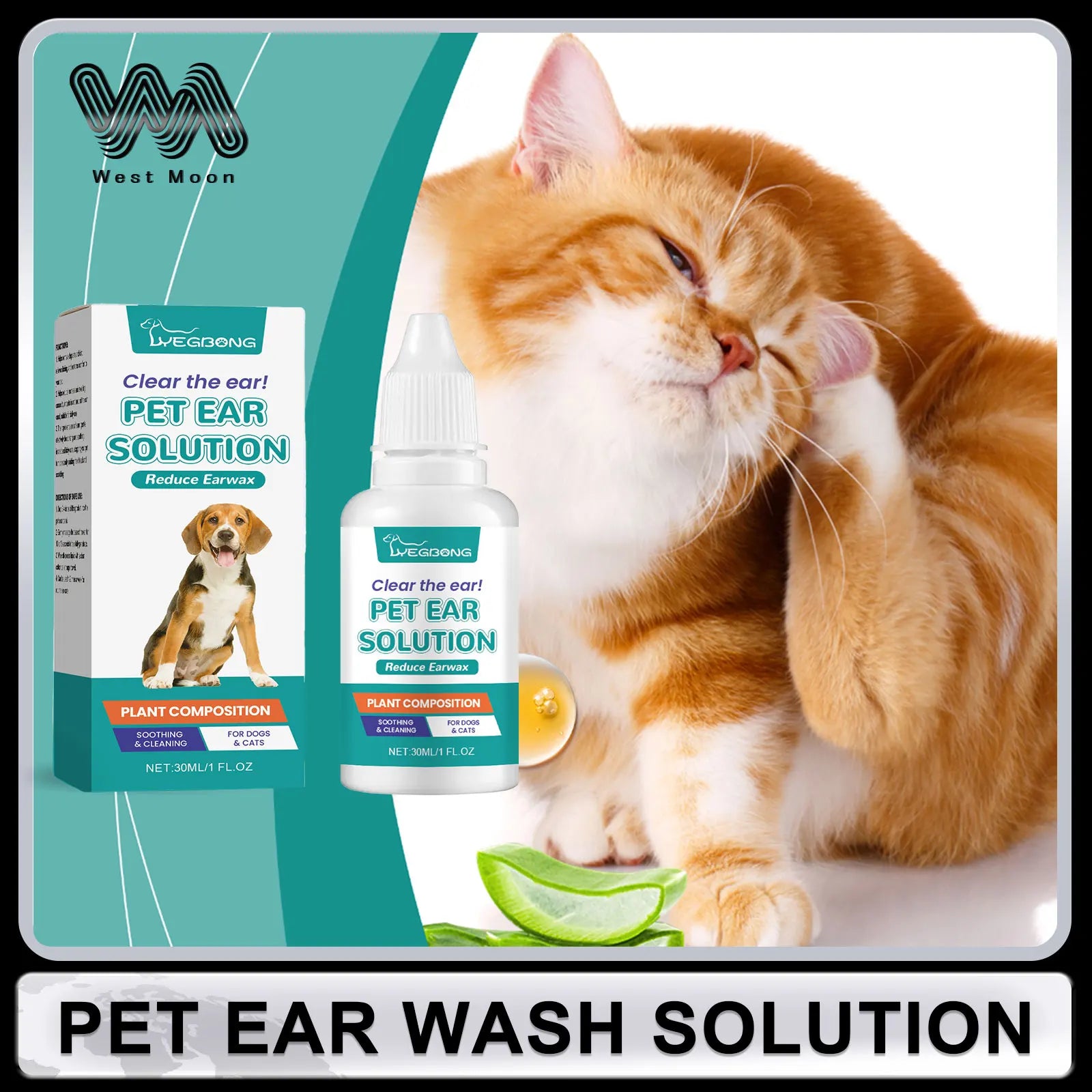 Pet Ear Cleaner – Soothing & Odor Removal