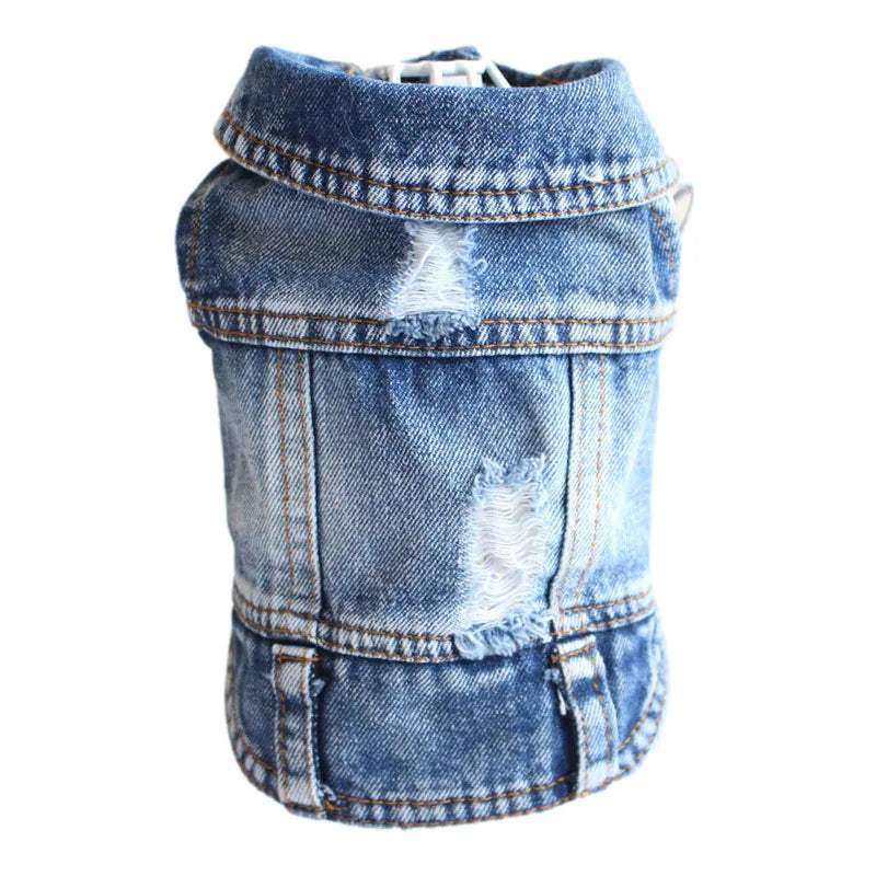 Dog Denim Jacket – Lightweight Jean Coat for Small & Medium Dogs