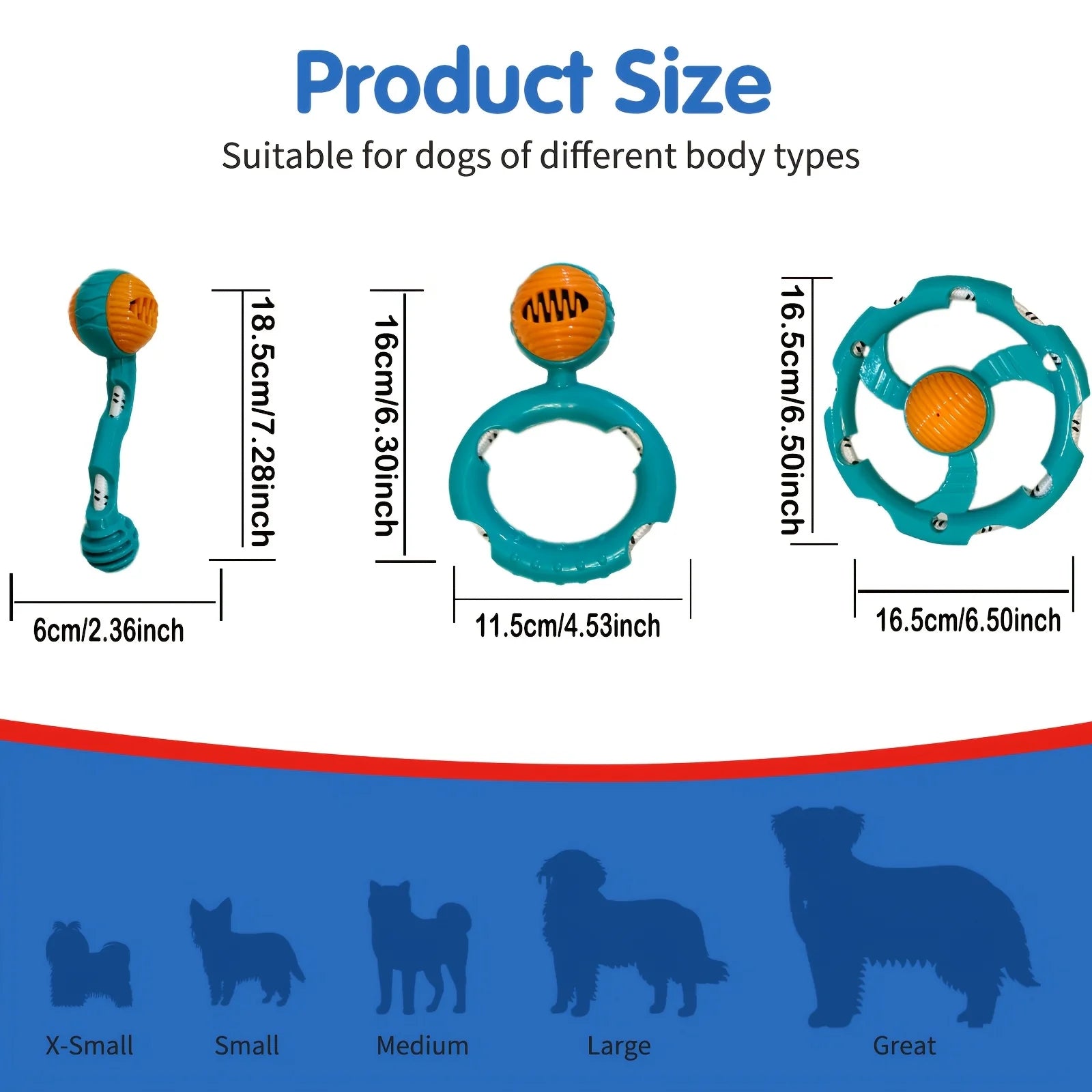 TPR Medium/Large Dog Bite-Resistant Frisbee