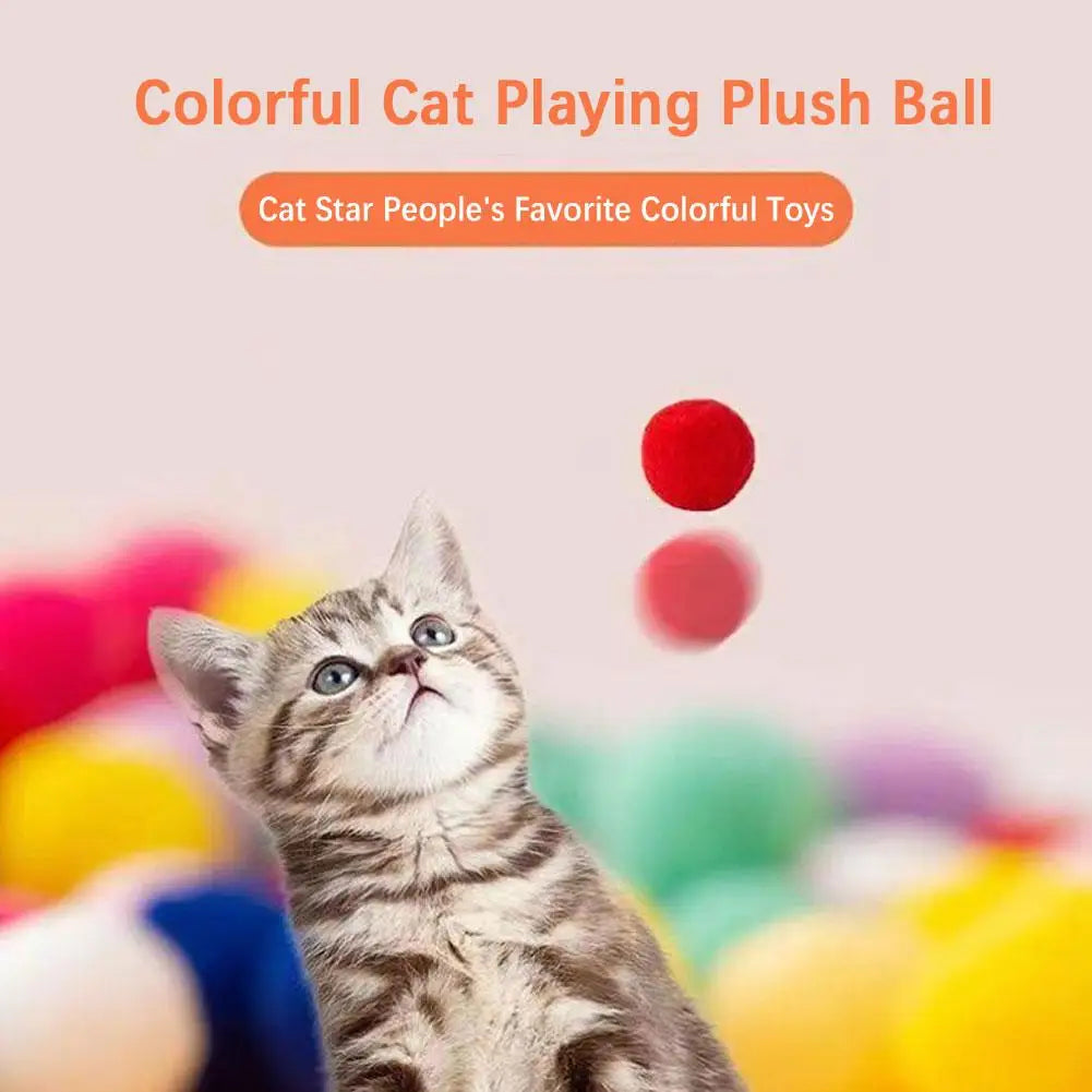 Interactive Cat Toy with Mini Shooting Plush Balls