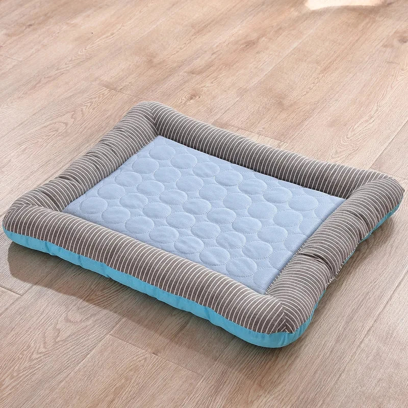 Cooling Mat for Pets – Ice Silk Summer Bed for Dogs & Cats