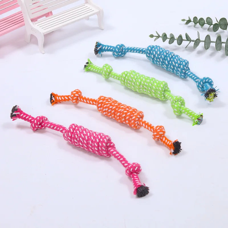 Interactive Dog Rope Toy Set – Chew Balls & Mini Toys for Puppies & Small Dogs