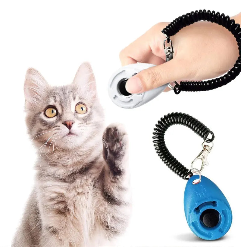 Pet Training Clicker – Adjustable Wrist Strap & Keychain