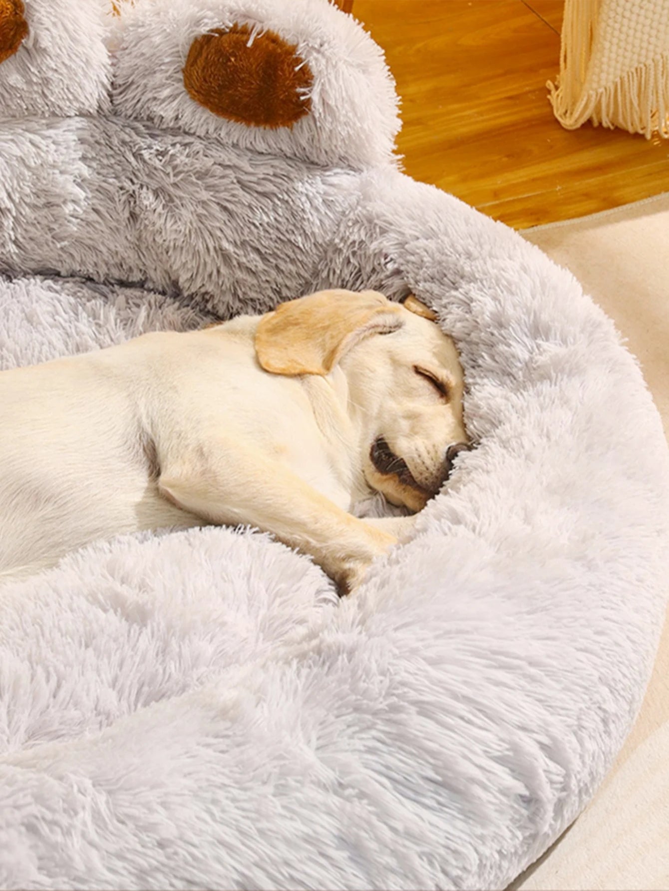 Fluffy Large Dog Bed & Pet Sofa Basket