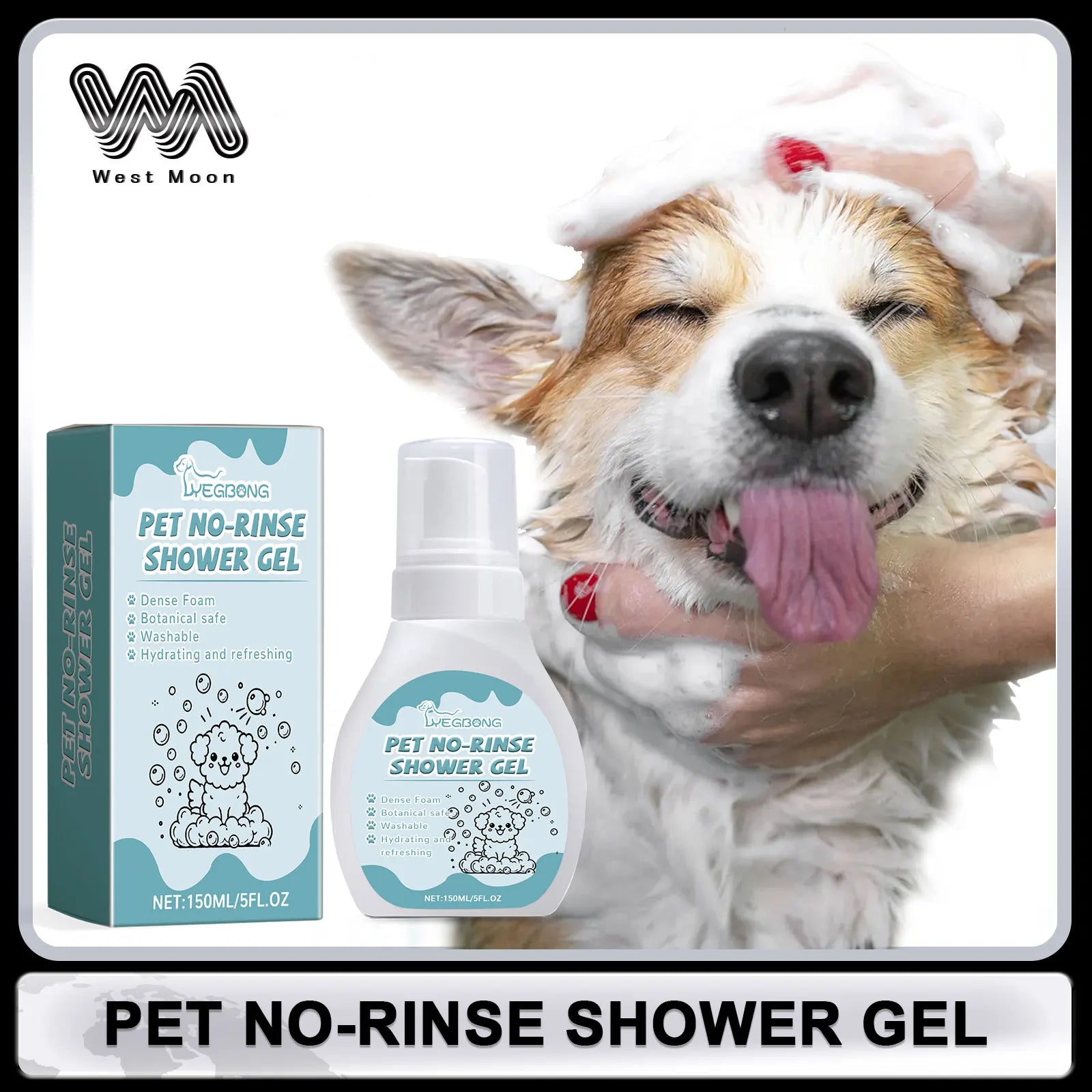 No-Rinse Waterless Pet Cleaning Mousse