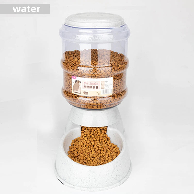 Large Capacity Pet Feeder Bowl Set – Automatic Water Dispenser for Cats & Small Dogs