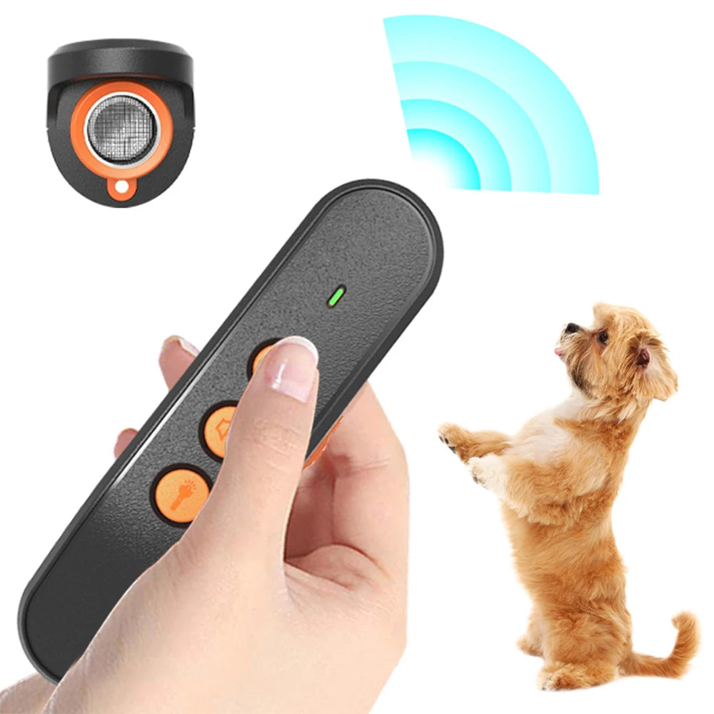 Portable Ultrasonic Dog Repeller & Training Device – USB Rechargeable