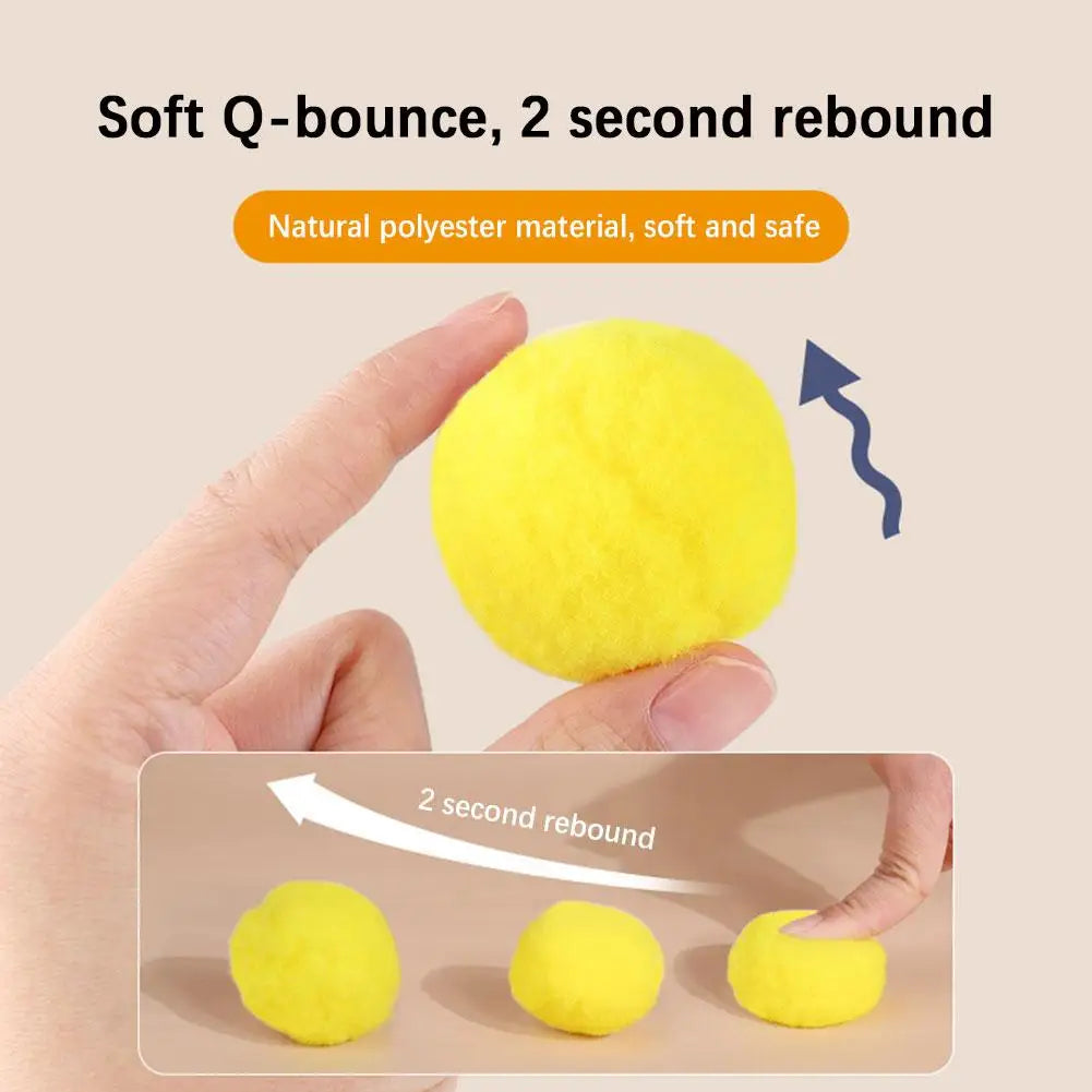 Interactive Cat Toy with Mini Shooting Plush Balls