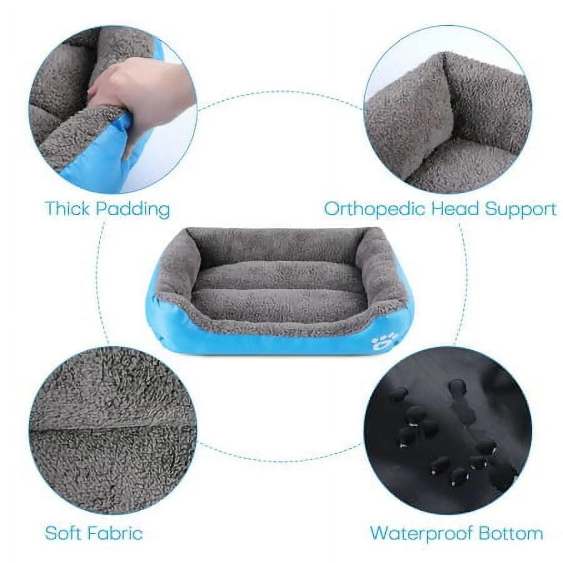 Color Square Waterproof Soft Winter Pet House