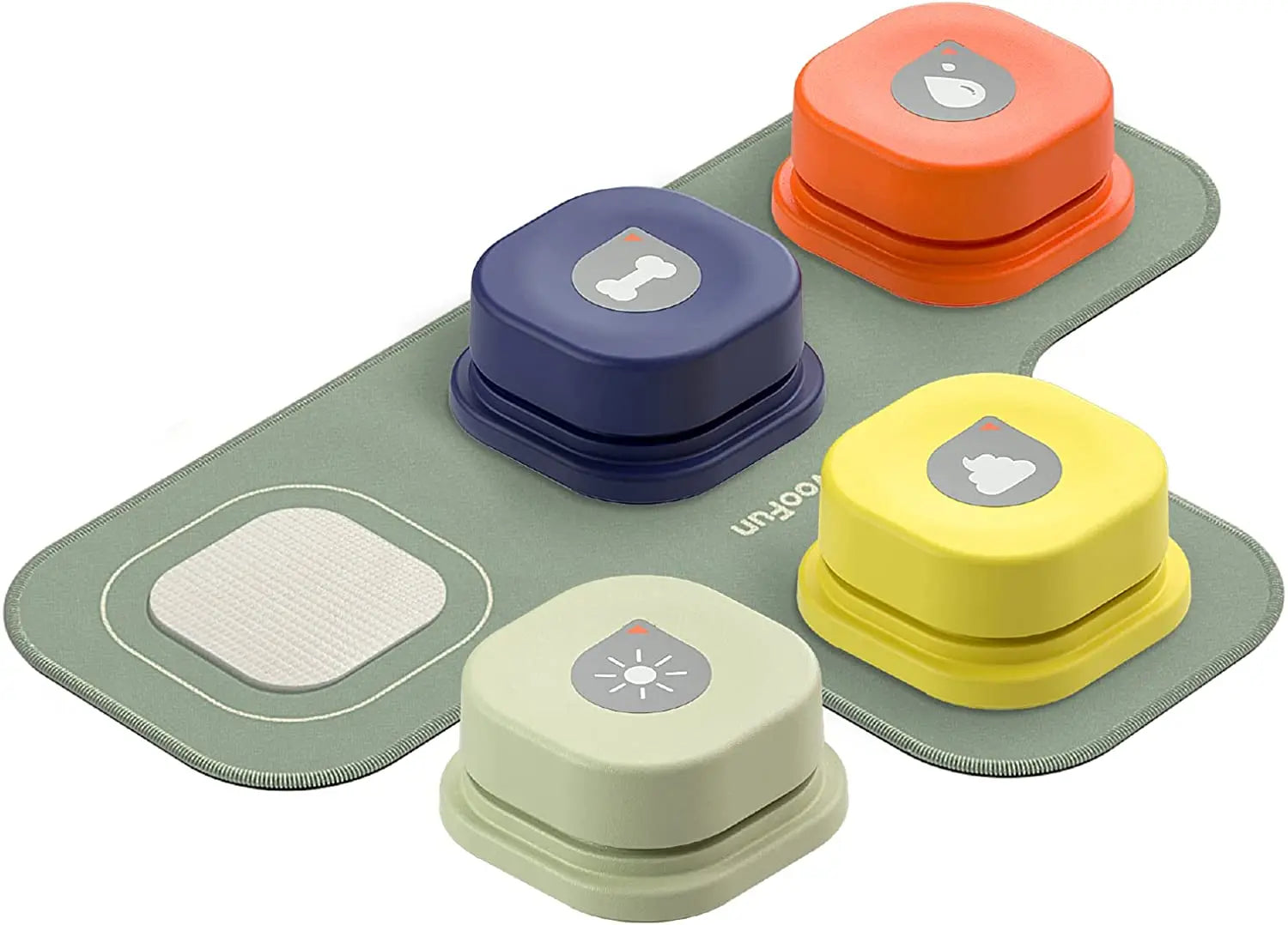 MEWOOFUN Dog Talking Button Toy with Pad