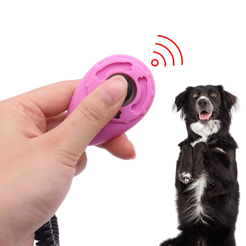 Pet Training Clicker – Adjustable Wrist Strap & Keychain