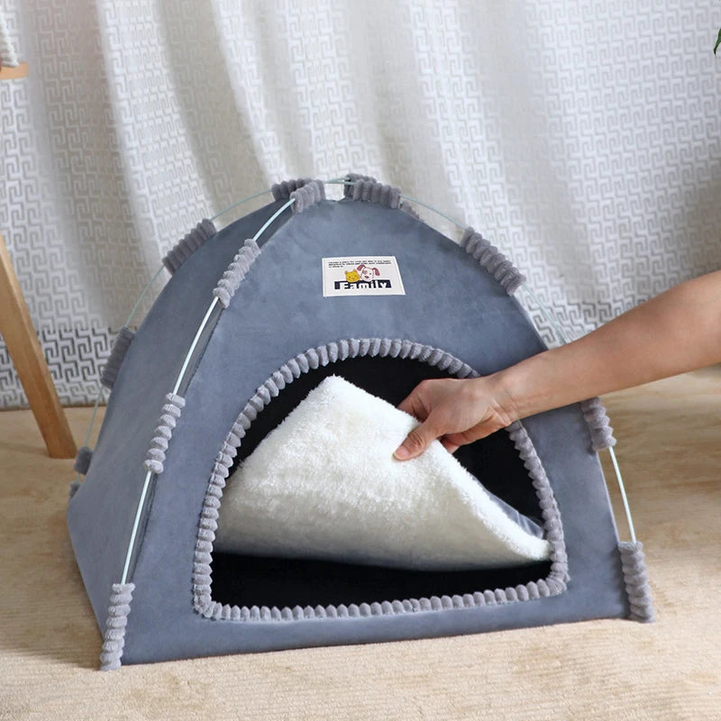 Foldable Four-Seasons Cat & Dog Pet Tent
