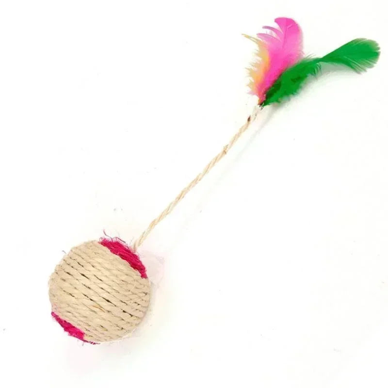 Sisal Scratching Ball Interactive Cat Toy