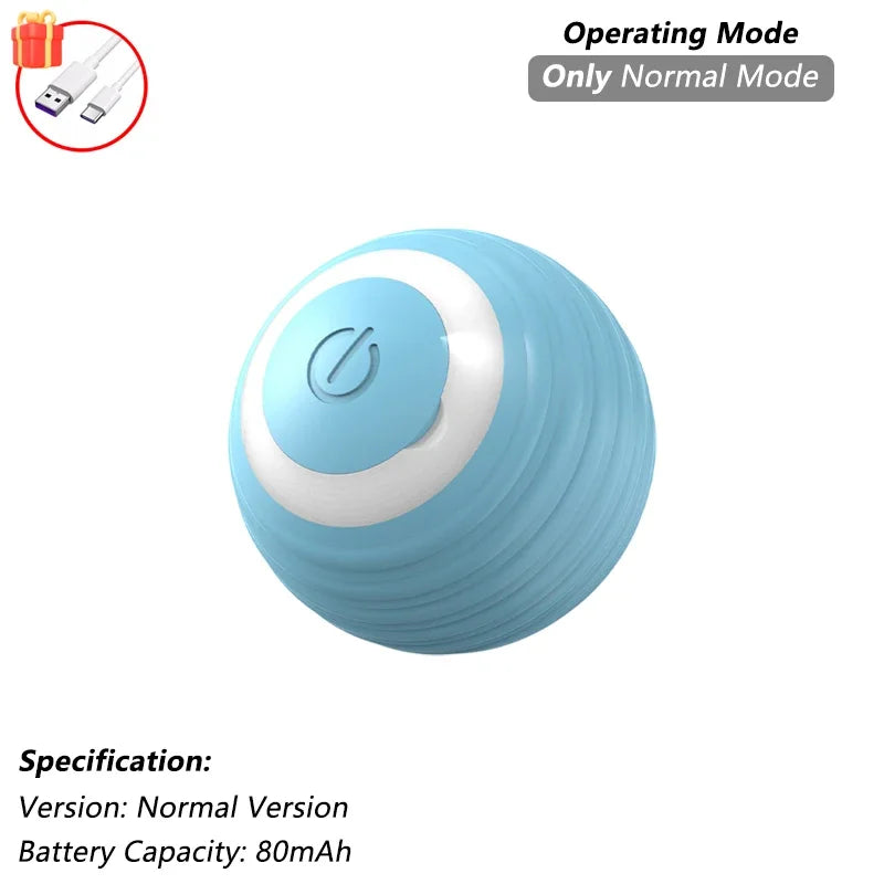 Smart Cat Toy – Rechargeable Rolling Ball with Tail