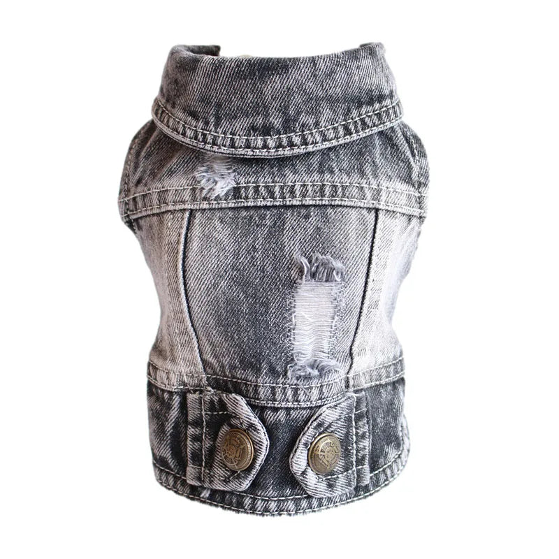 Dog Denim Jacket – Lightweight Jean Coat for Small & Medium Dogs
