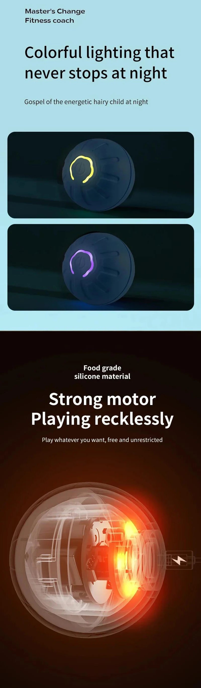 Smart Electronic Interactive Moving Dog & Cat Toy Ball