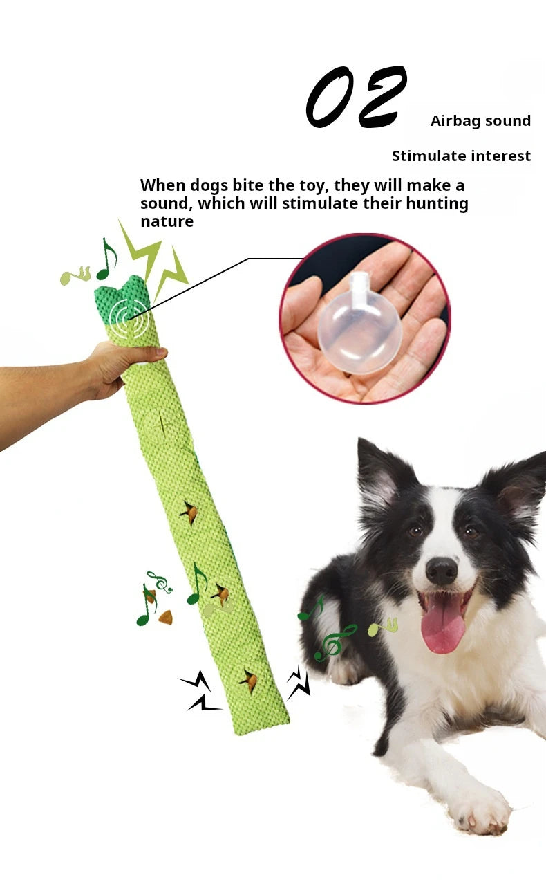 Indestructible Dog Puzzle Feeder with Squeak Toy